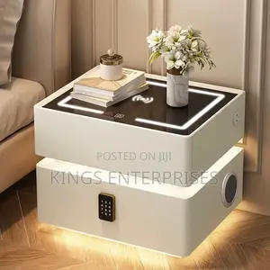 Smart Bed Side Table With Led Lights and Speaker