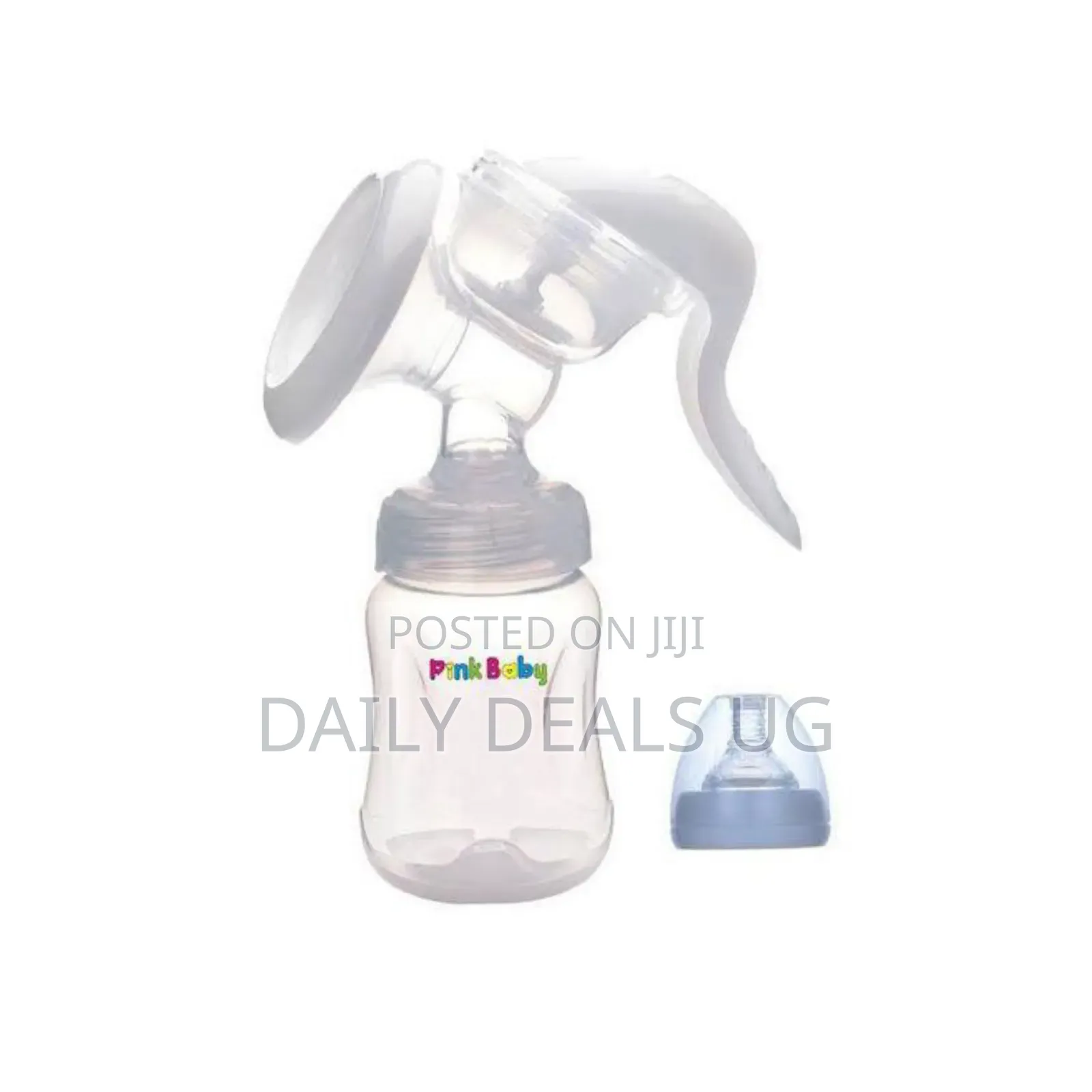 Baby Manual Breast Milk Pump Bottle, Silicone Nipple Suction