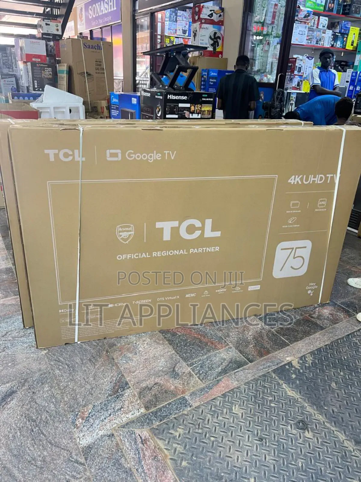 TCL 75inch Tv , Uhd, Google Tv,Hiqh Quality Picture, 3years Warranty