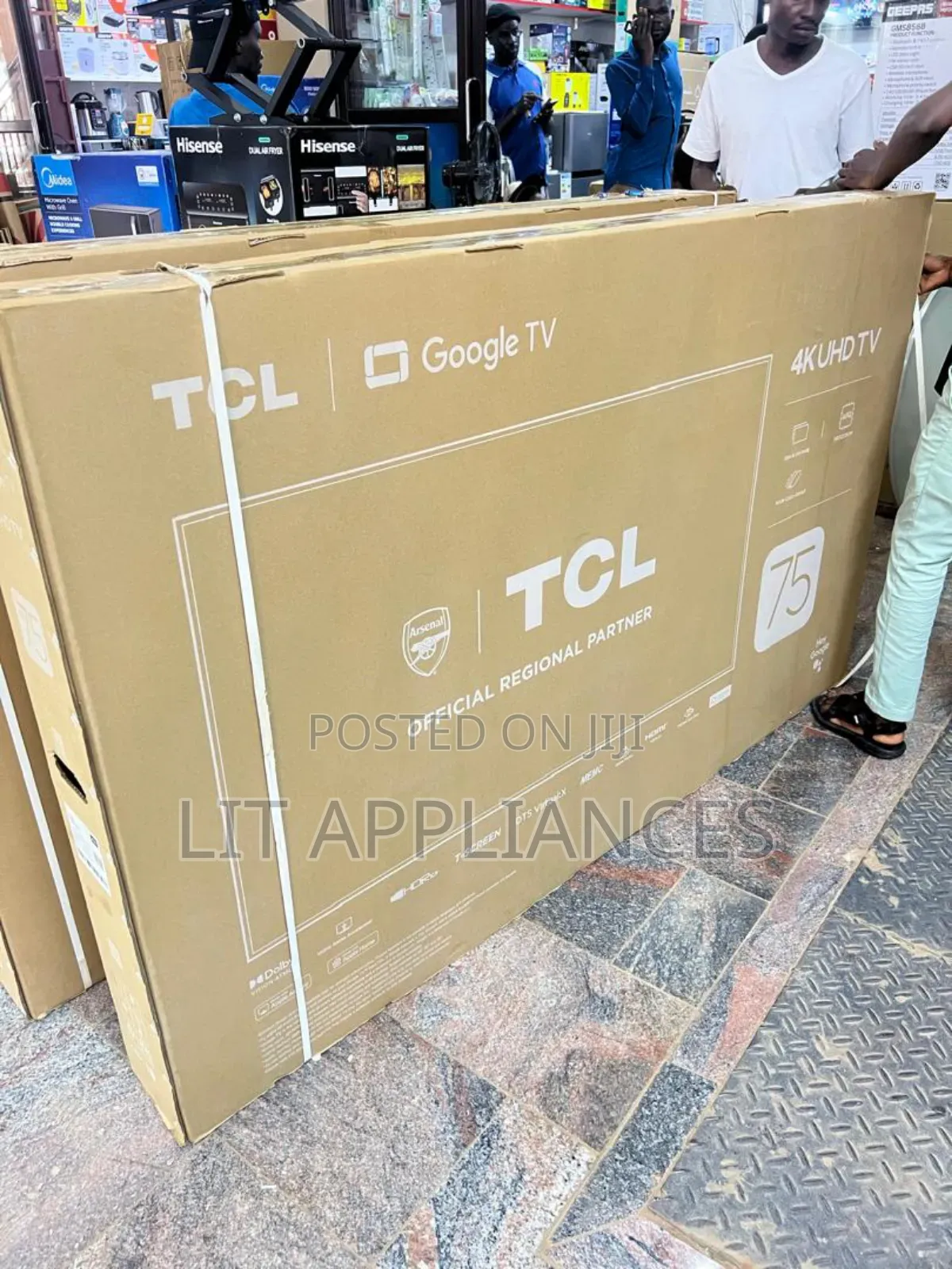 TCL 75inch Tv , Uhd, Google Tv,Hiqh Quality Picture, 3years Warranty