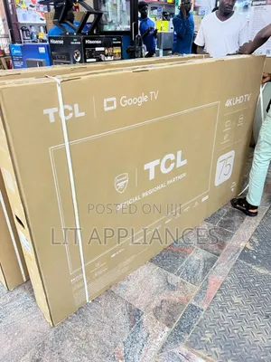 TCL 75inch Tv , Uhd, Google Tv,Hiqh Quality Picture, 3years Warranty