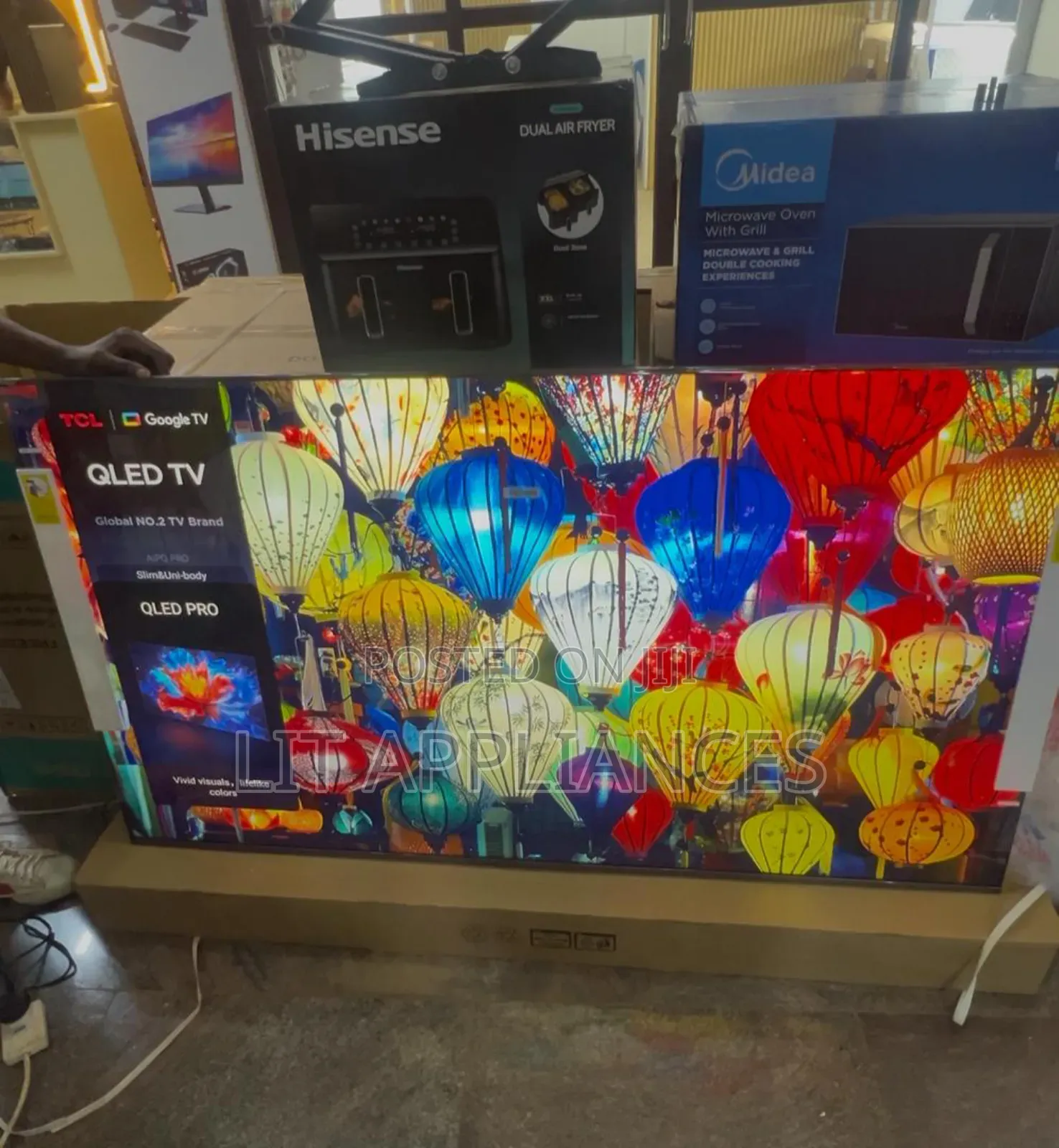 TCL 65inch Qled Google Tv, Bluetooth, Storage, Youtube, 3years Wrty