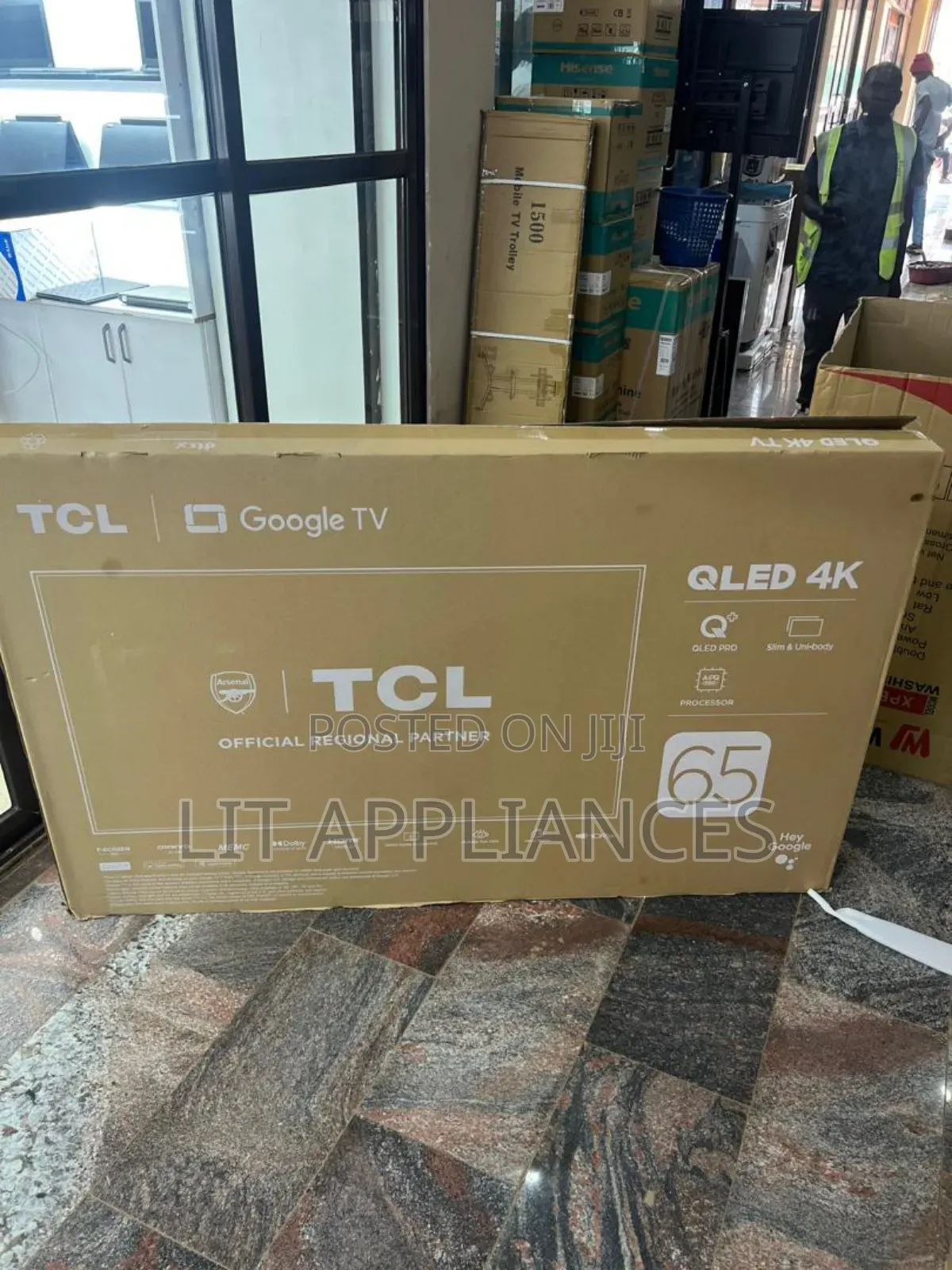 TCL 65inch Qled Google Tv, Bluetooth, Storage, Youtube, 3years Wrty
