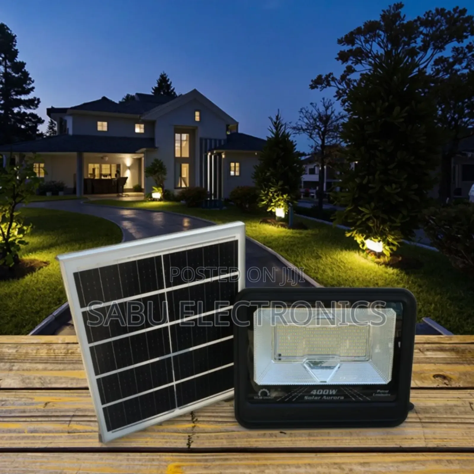 400w Premium Solar Flood Light – Super Bright Outdoor Security Light