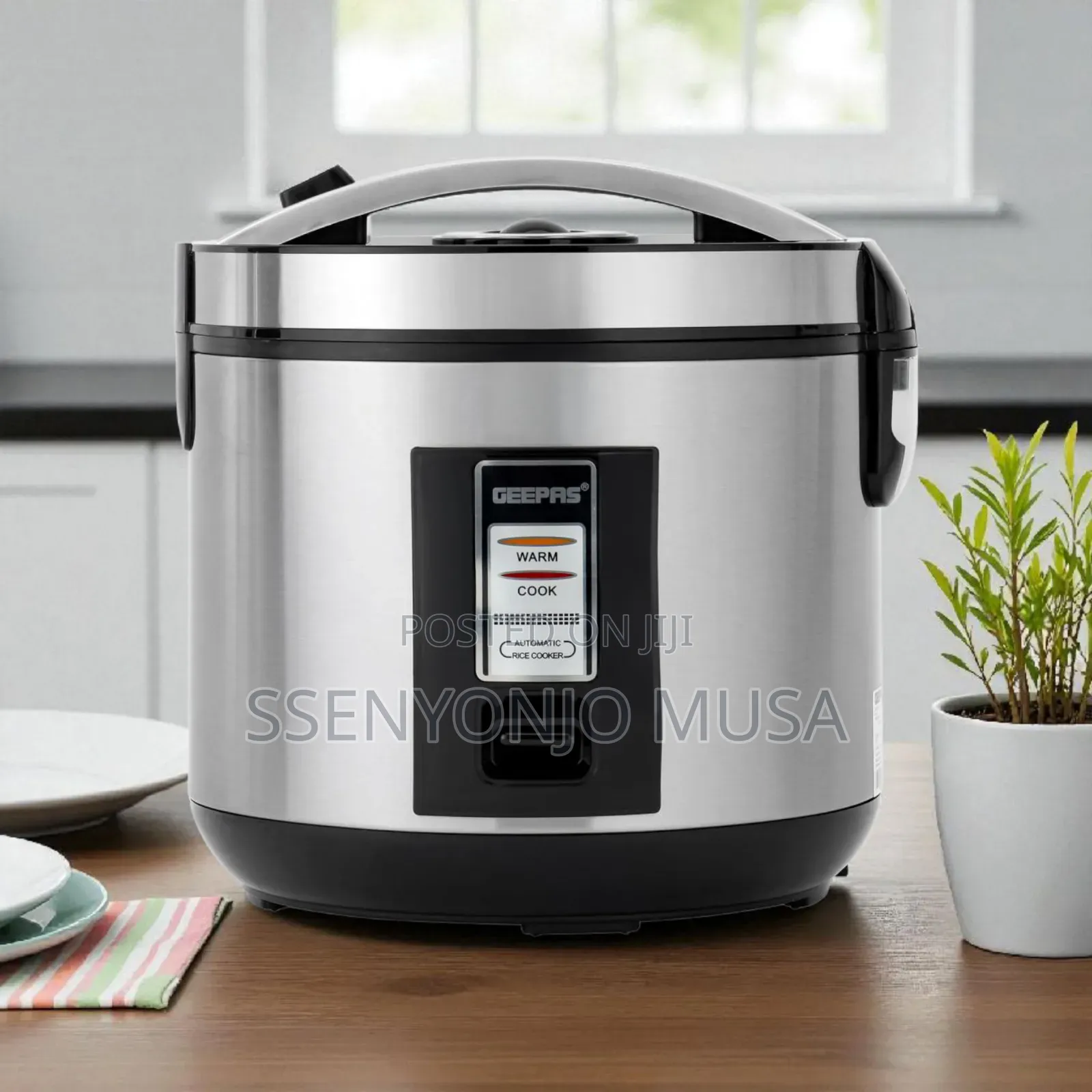 Geepas Rice Cooker 1.8l Grc4330 Stainless Steel-