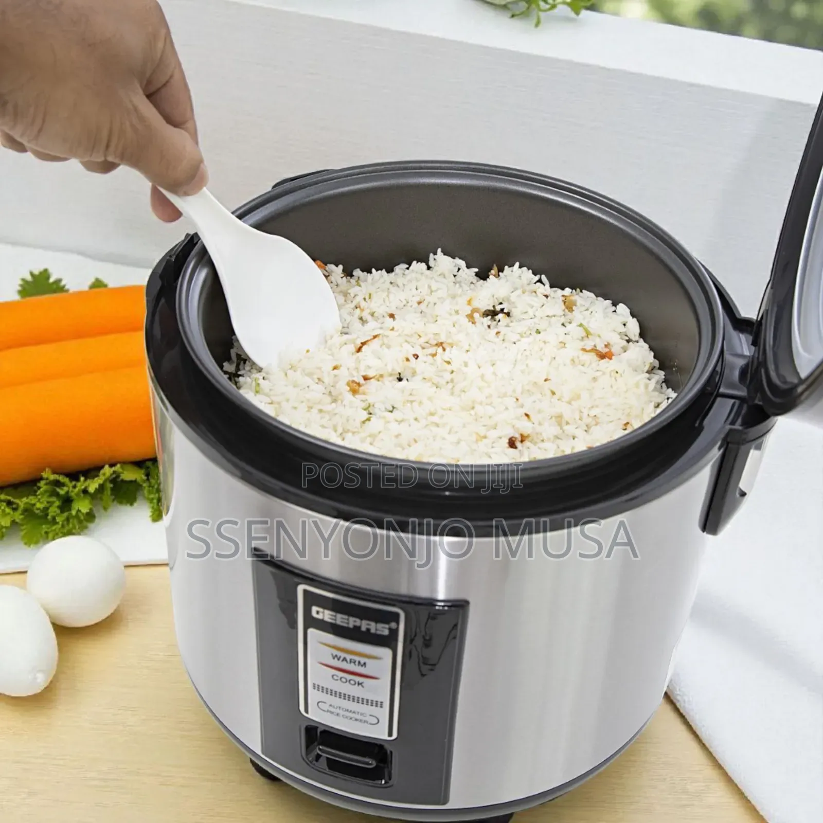Geepas Rice Cooker 1.8l Grc4330 Stainless Steel-