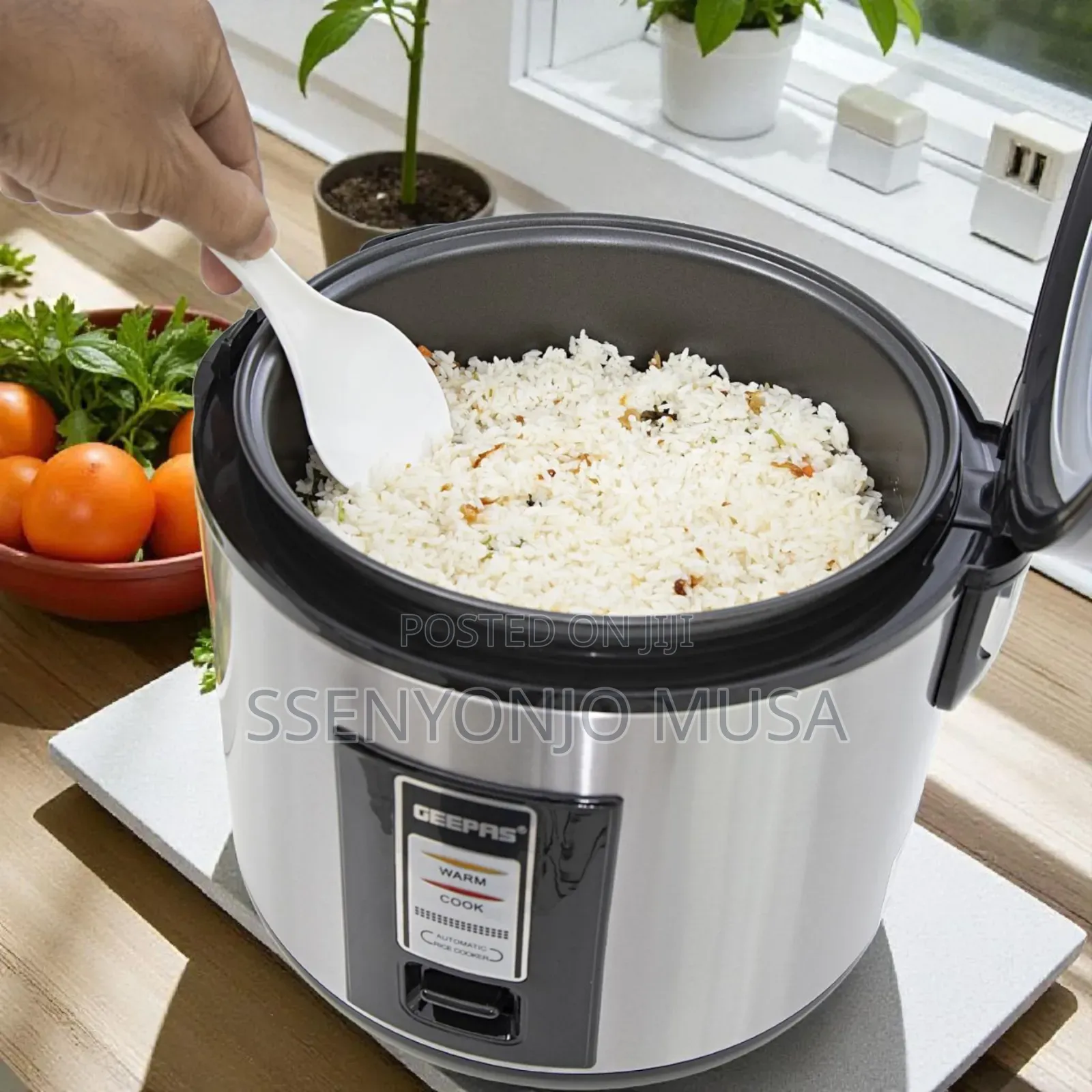 Geepas Rice Cooker 1.8l Grc4330 Stainless Steel-