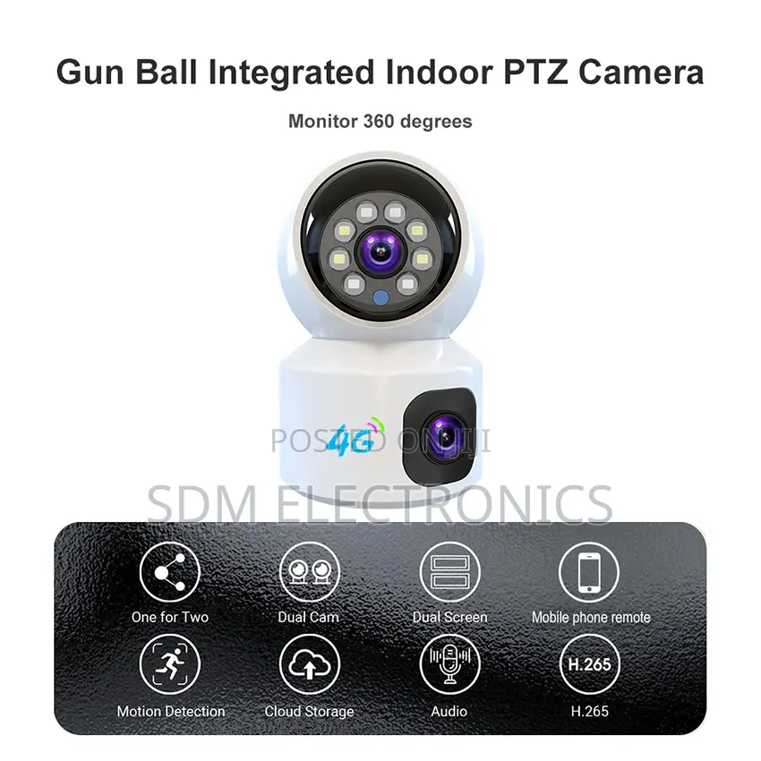 4g Dual Lens Security Camera – Hd + Night Vision + Two-Way Audio