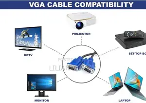 15pins Male to Male Vga to Vga Cable