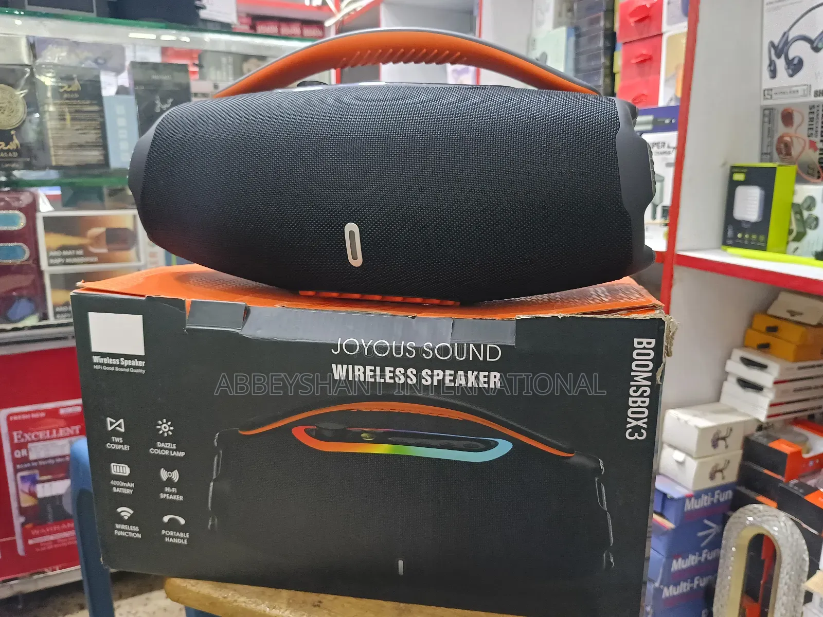 JBL Speaker Boombox 3 Black Portable Bluetooth Speaker