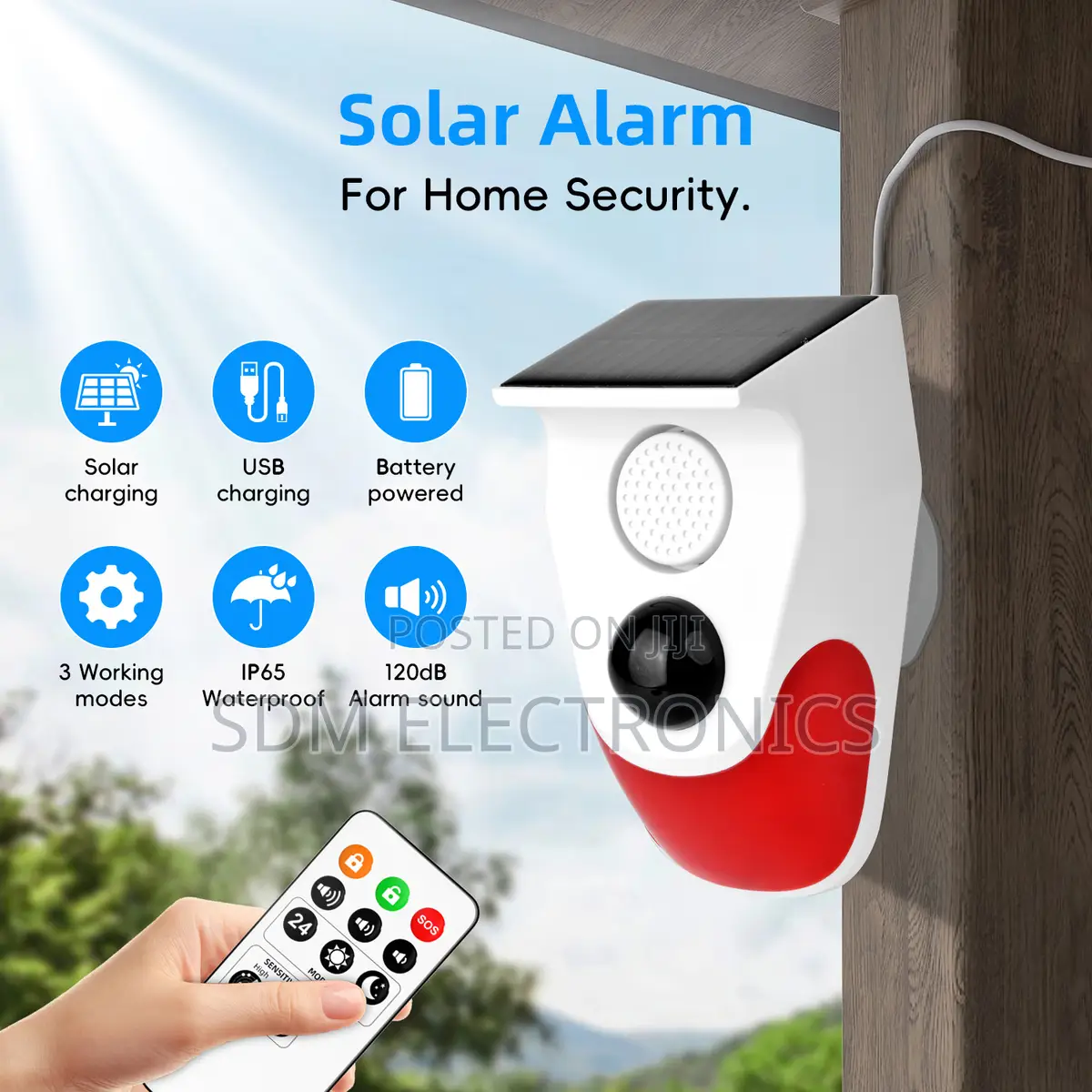 Solar Pir Motion Sensor Alarm