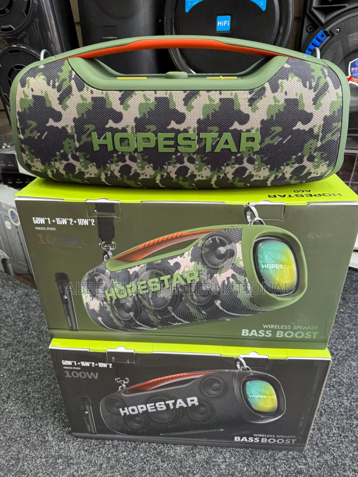 Speaker Hopestar Wireless Extra Bass Boost 100w Speaker