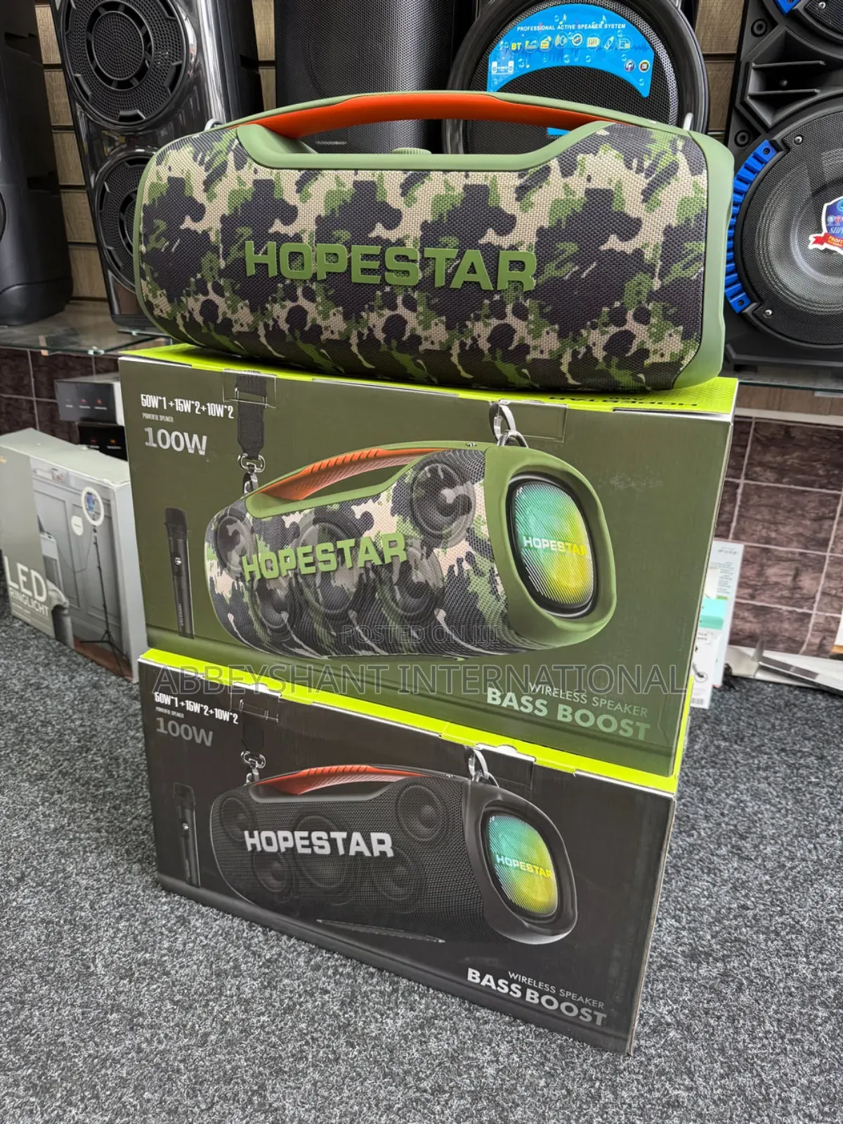 Speaker Hopestar Wireless Extra Bass Boost 100w Speaker
