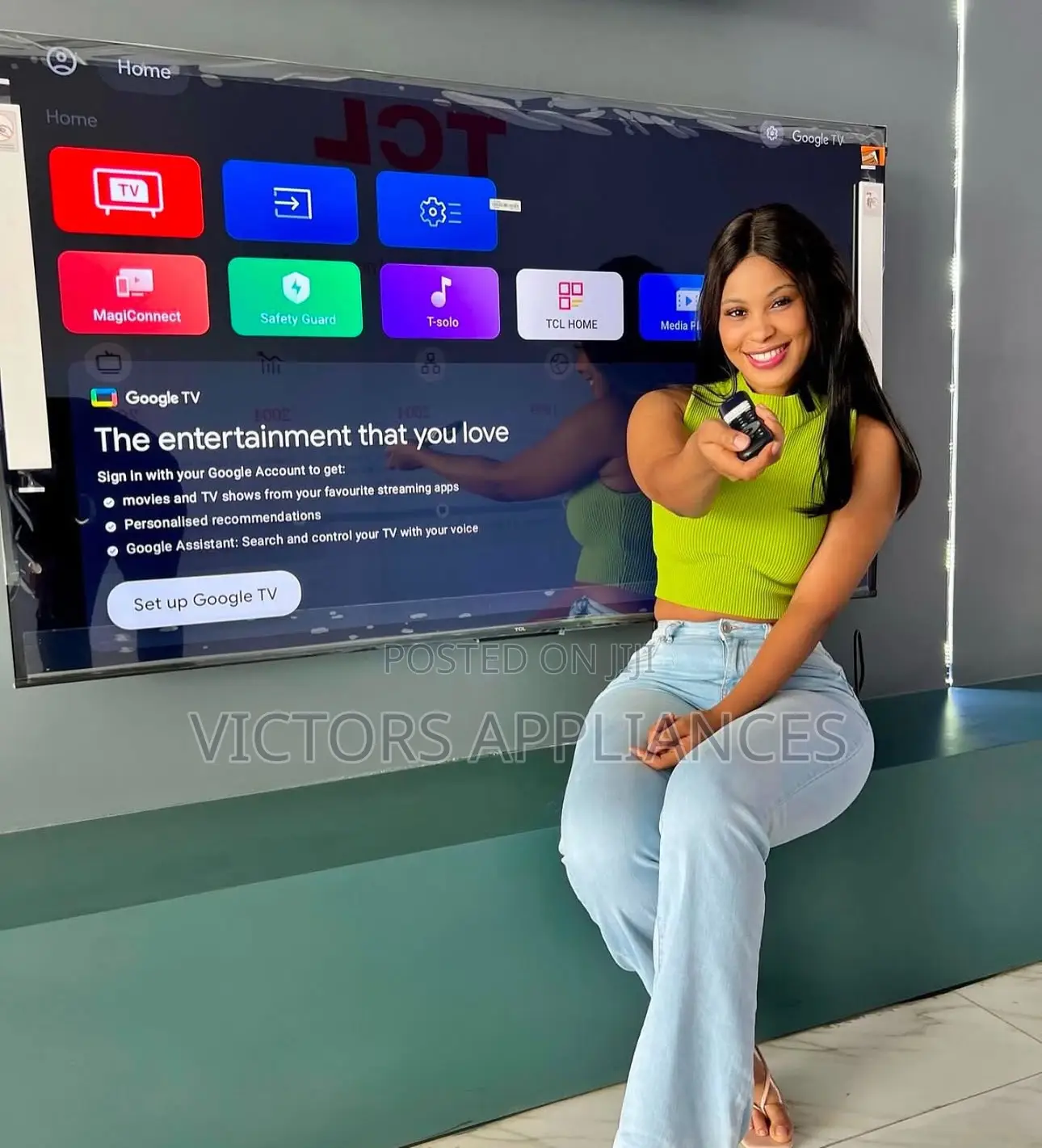 TCL 65” HDR Google Tv New Model