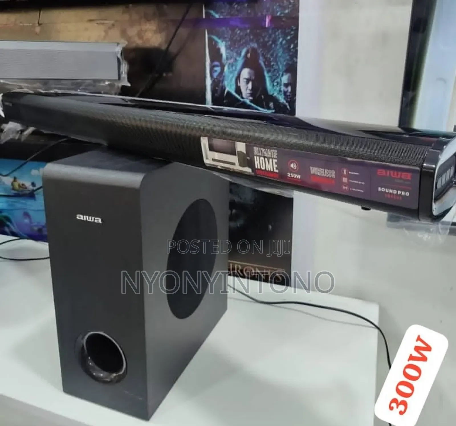 Aiwa 300w Dynamic Bass Sound Bar With Fm Radio, Hdmi, Bluetooth Sb6505