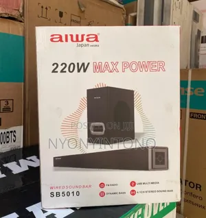 Aiwa 4.1ch 220w Sound Bar With Fm Radio, Bluetooth Dynamic Bass Sb5010