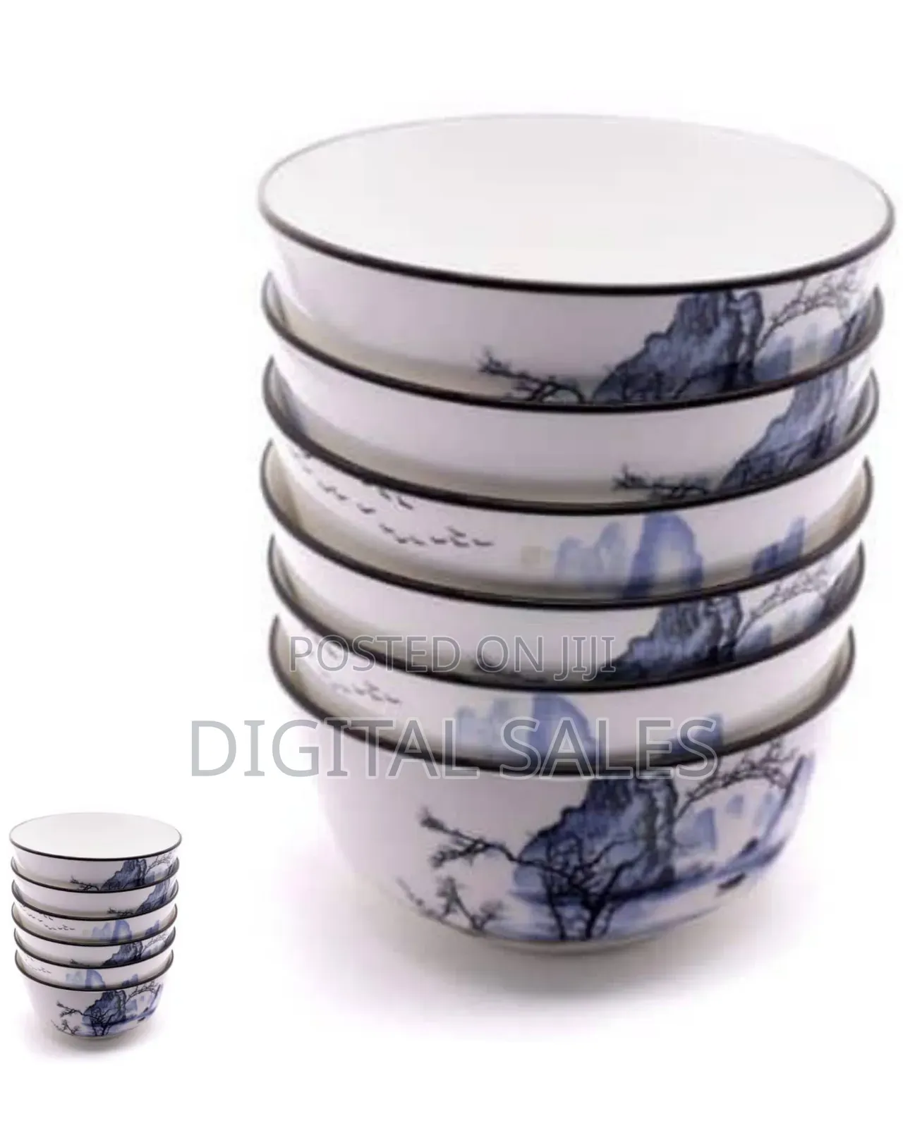 6 Pieces of Cloud Design Food Cereal Soup Bowls Dishes