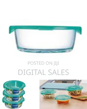 Luminarc Round Borosilicate Glass Food Storage Containers