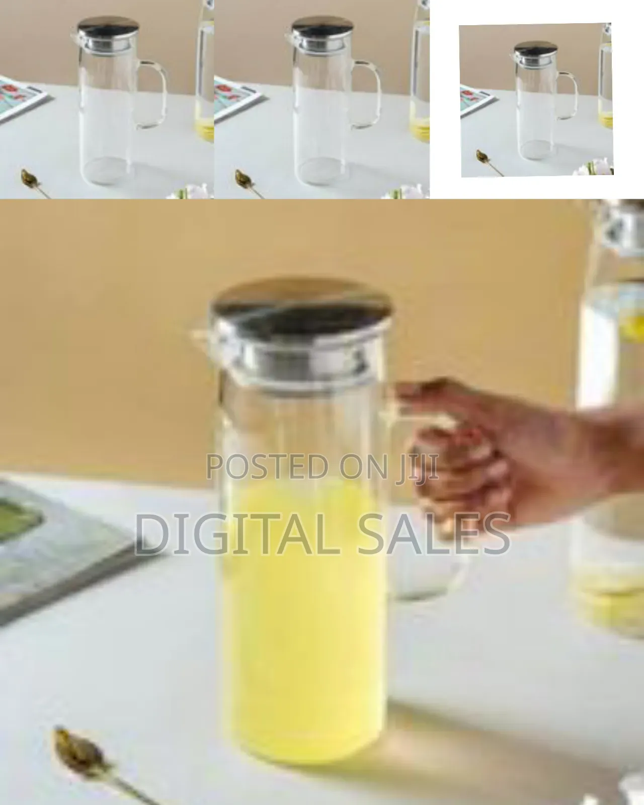 1.5l Acrylic Juice Water Jug-Colorless
