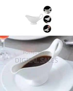 6 Piece of 100ml Milk Jugs Saucer Porcelain Ceramic Gravy Sauce