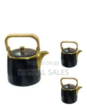 1 Litre Round Ceramic Non-stick Stovetop Teapot Kettle