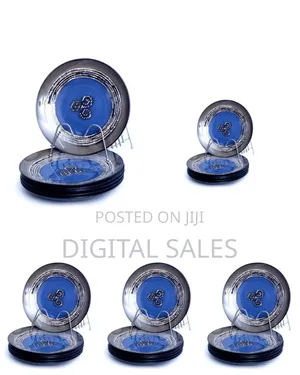 Ceramic Dinner Plates Set of 6, 10 Inch Dish Set - Microwave, Ove