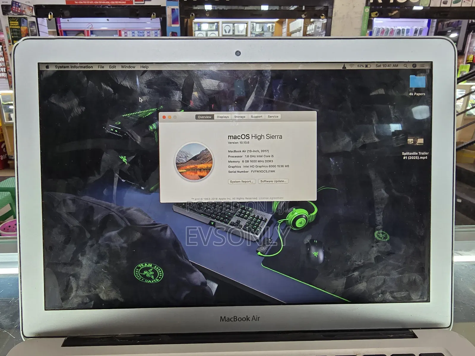 Laptop Apple MacBook Air 2017 8GB Intel Core i5 SSD 256GB