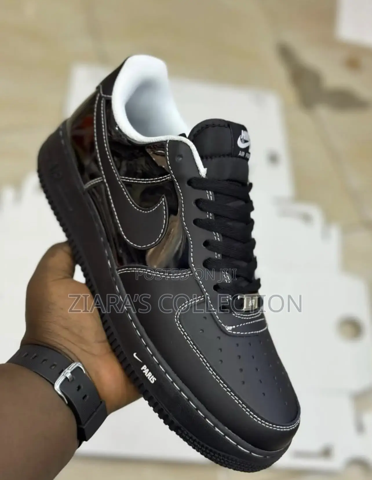 Nike Air Force 1low City Pack Paris Patent Sneakers