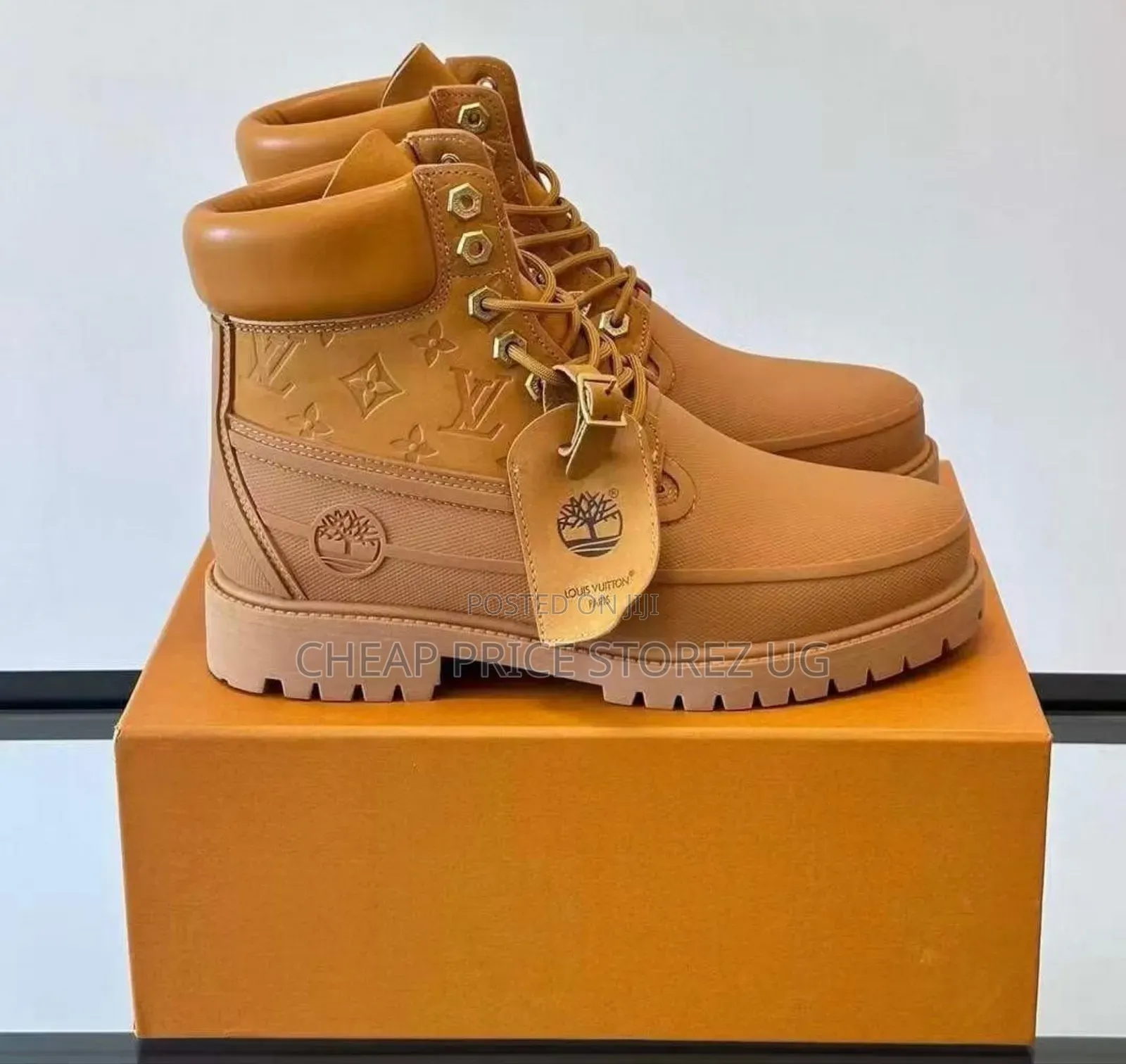 Yollow Lv Man's Timberland Boots Shoes