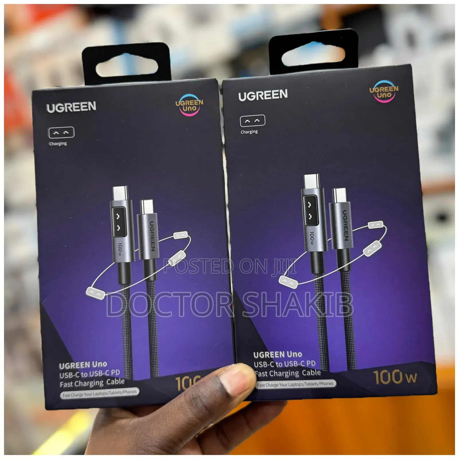 Ugreen Uno Usb C To Usb C Cable 100w Fast Charging Cable
