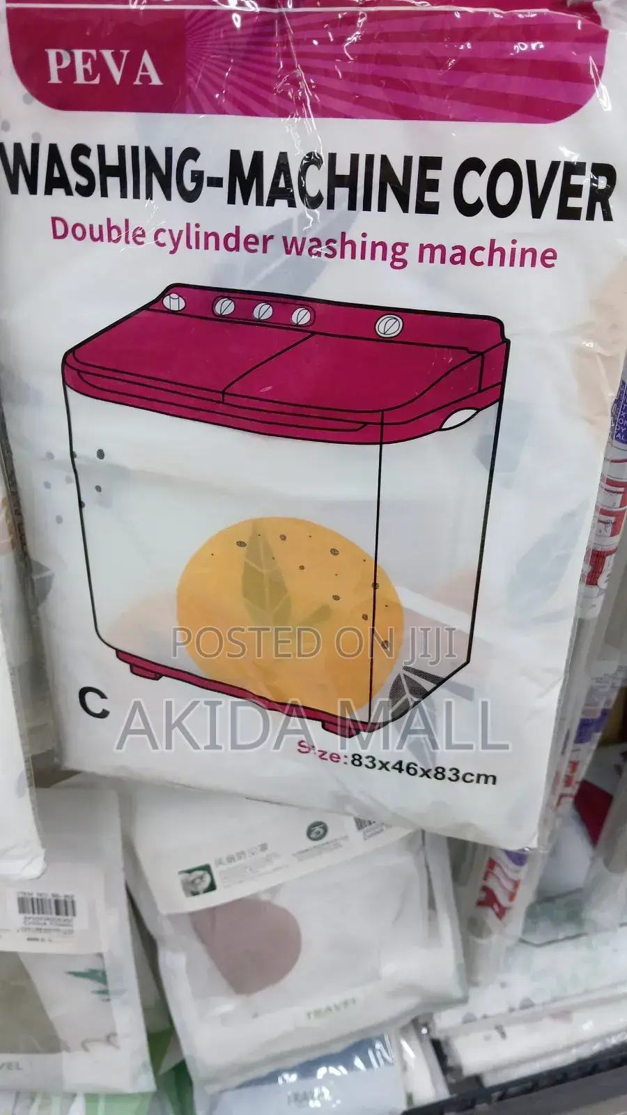 Washing Machine Cover for a Double-Cylinder Washing Machine 83x43x83cm