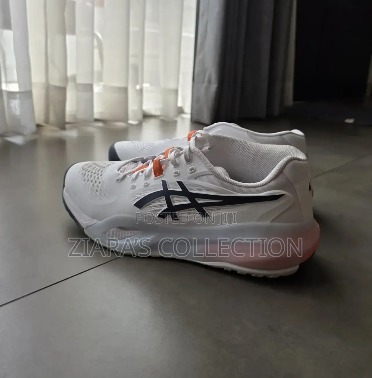 Ascis Gel-resolution X Tennis Shoes A White,Navy Blue And Orange