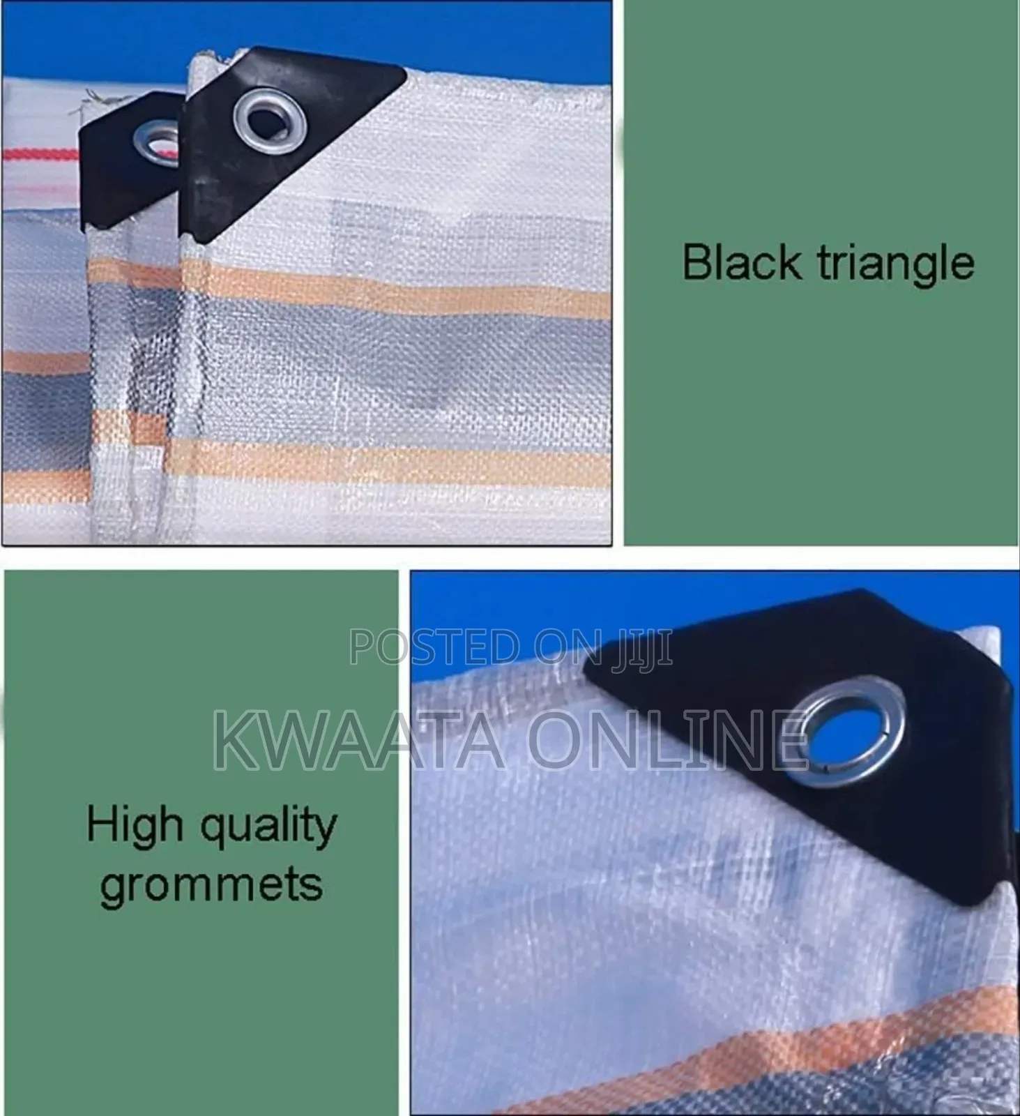Zebra Print Heavy Duty Waterproof Tarpaulin Tarp Sheet (4mx6m), 10kg