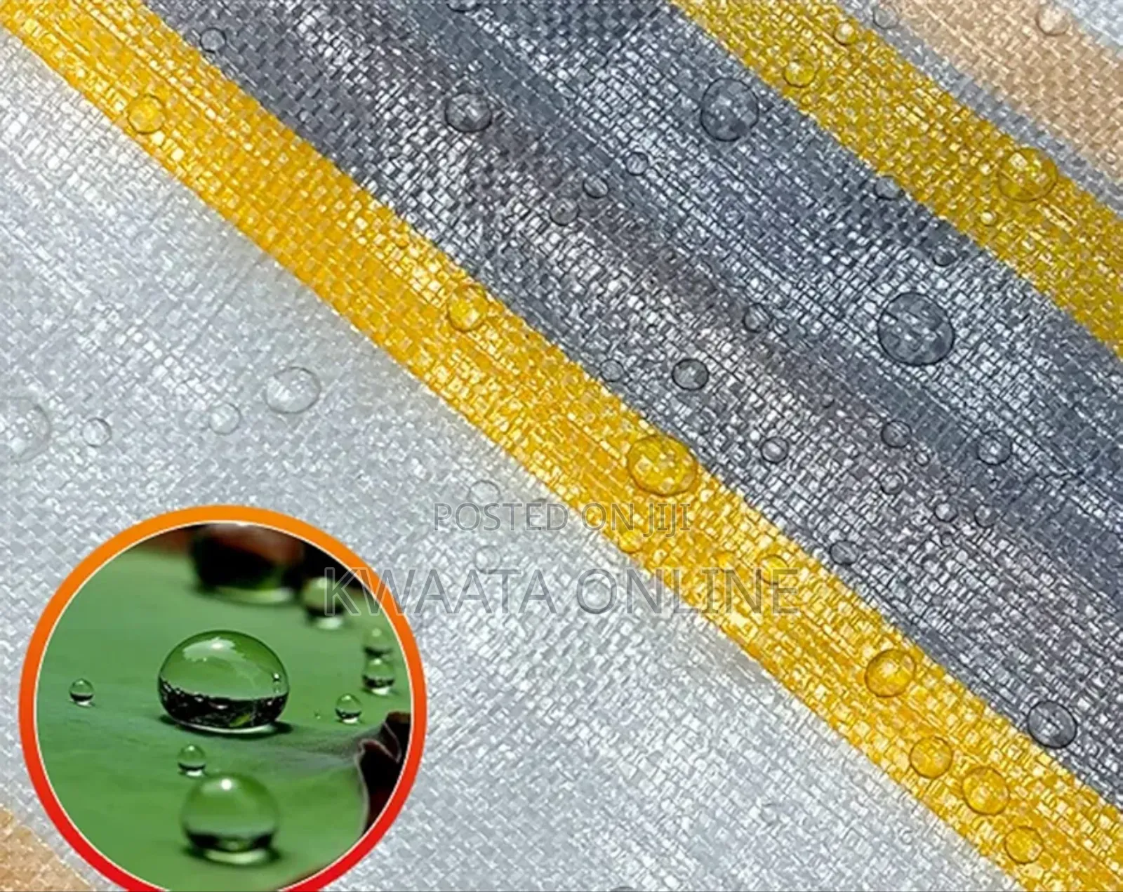Zebra Print Heavy Duty Waterproof Tarpaulin Tarp Sheet (4mx6m), 10kg