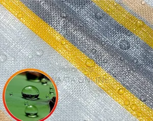 Zebra Print Heavy Duty Waterproof Tarpaulin Tarp Sheet (4mx6m), 10kg