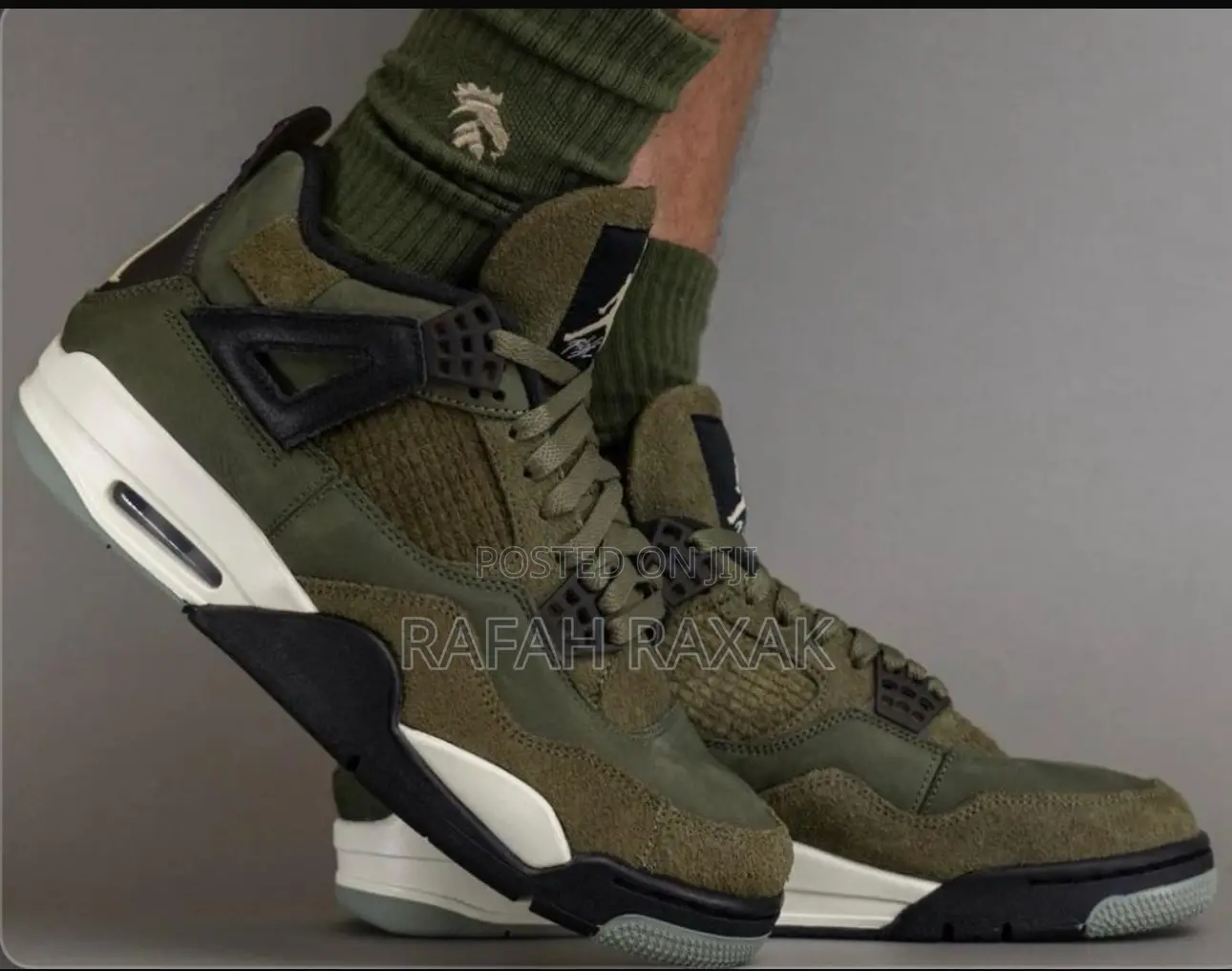 Original Air Jordan 4 Retro Se Craft “Medium Olive” Sneakers