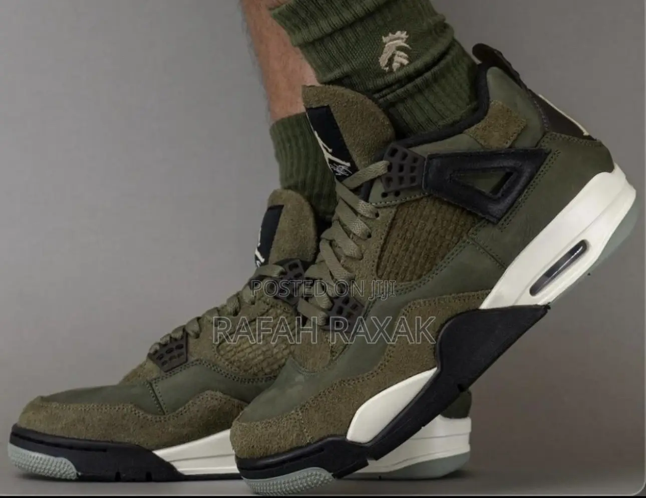 Original Air Jordan 4 Retro Se Craft “Medium Olive” Sneakers