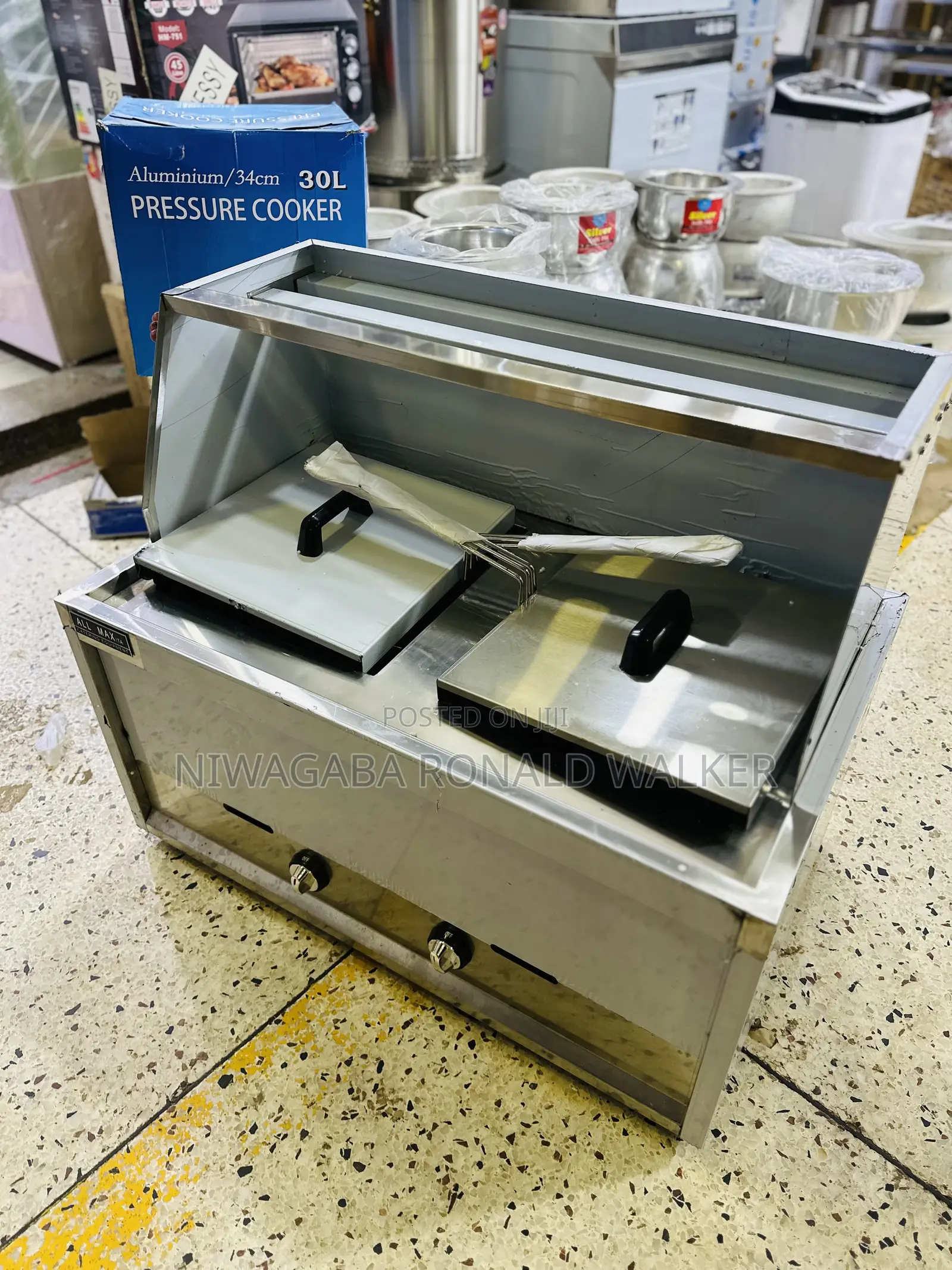 25l Dual (12.5l + 12.5l) Commercial Gas Deep Fryer