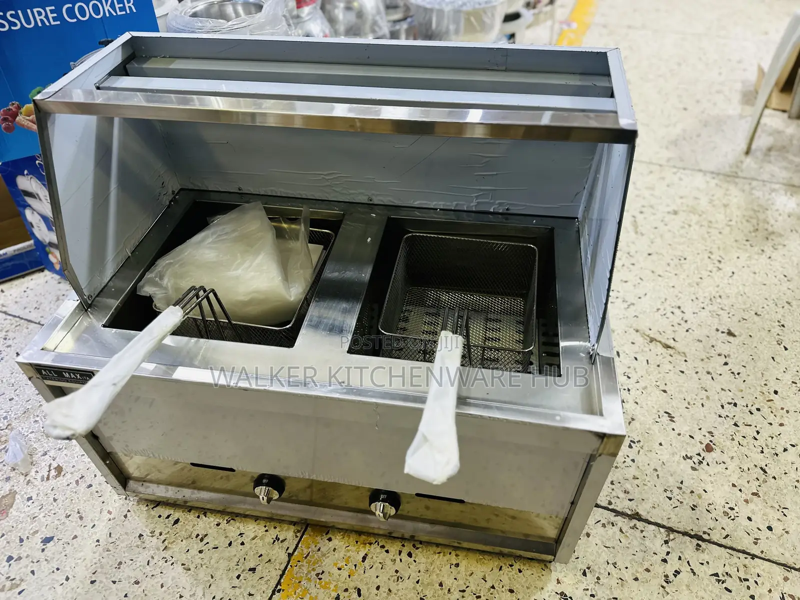 25l Dual (12.5l + 12.5l) Commercial Gas Deep Fryer