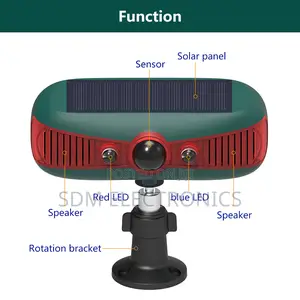 Solar Alarm Light With Motion Sensor For Home Farm