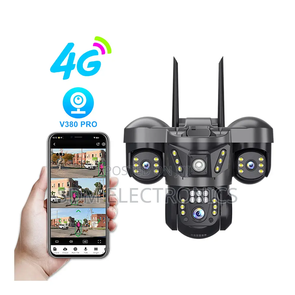 Three Lenses Outdoor Smart PTZ CCTV 360 Remote Monitoring Camera Home
