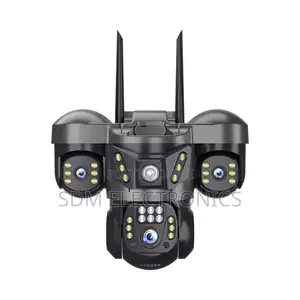Three Lenses Outdoor Smart PTZ CCTV 360 Remote Monitoring Camera Home