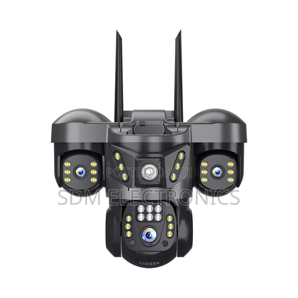 Three Lenses Outdoor Smart PTZ CCTV 360 Remote Monitoring Camera Home