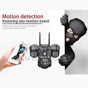 Three Lenses Outdoor Smart PTZ CCTV 360 Remote Monitoring Camera Home