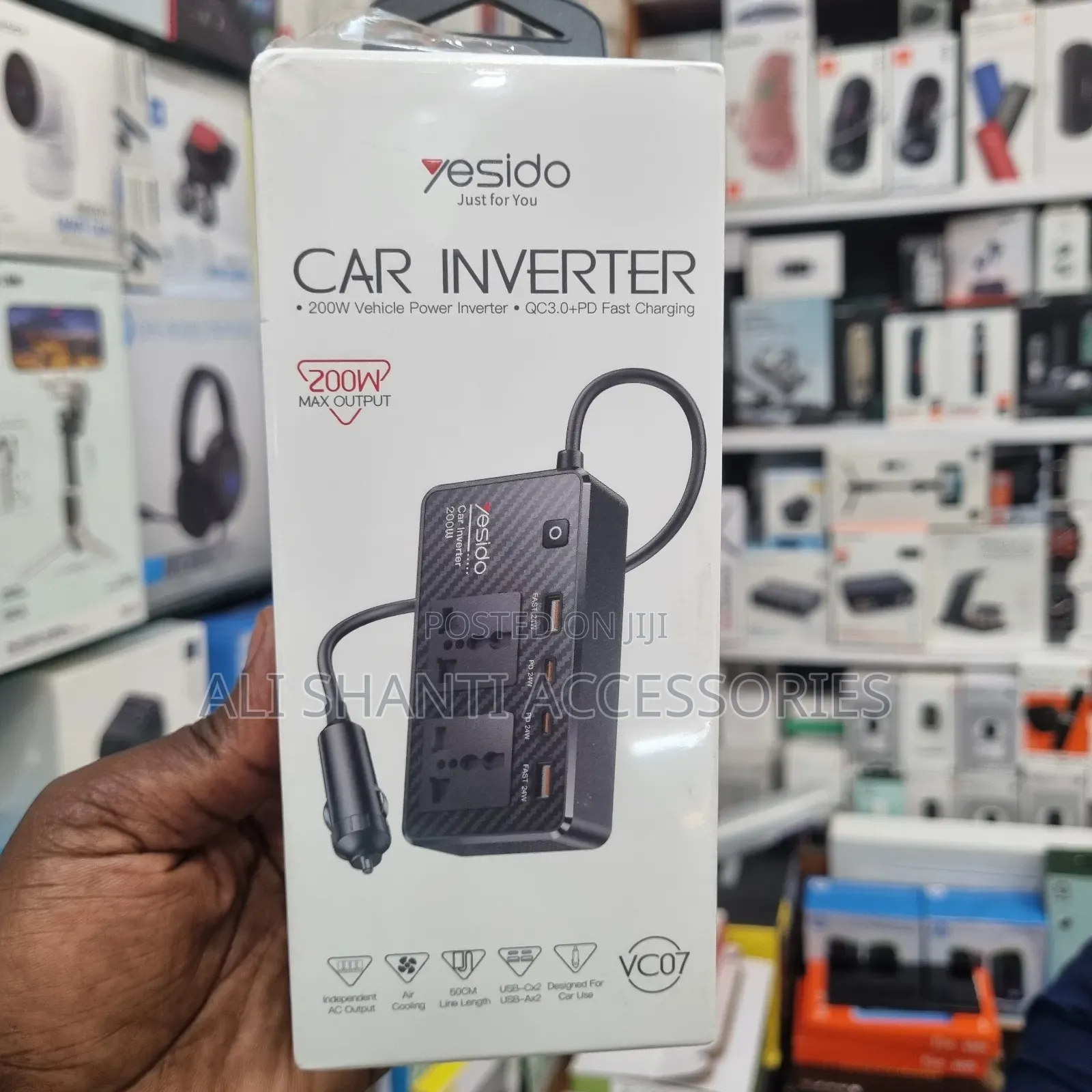 200w Car Inverter Vc07/Yesido 200w Vehicle Power Inverter