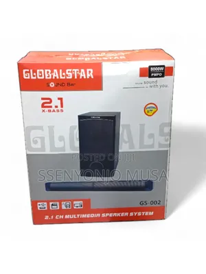 Globalstar Gs-002 2.1ch Soundbar | 8000w, Bluetooth, Multi-