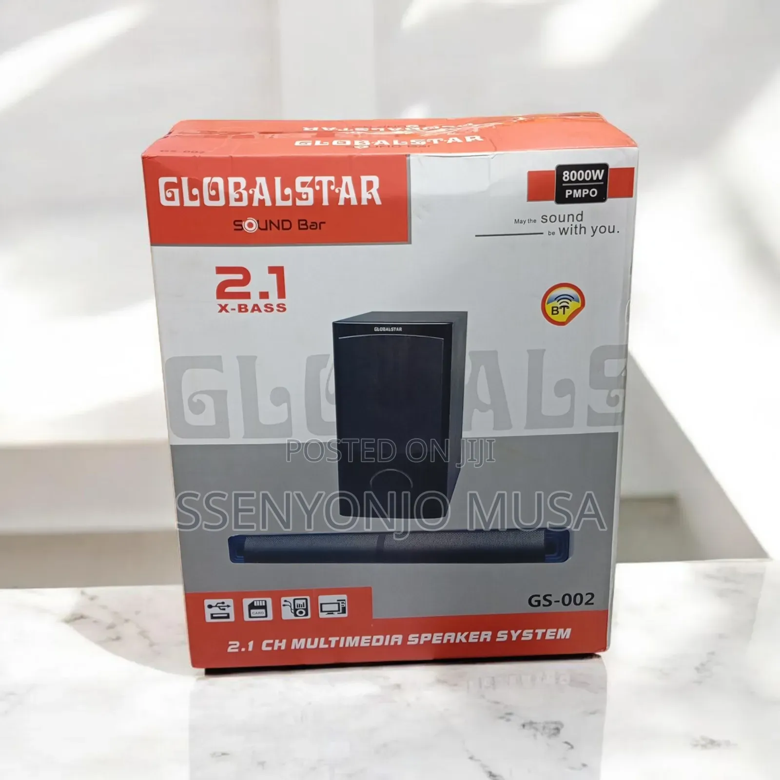 Globalstar Gs-002 2.1ch Soundbar | 8000w, Bluetooth, Multi-
