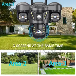12mp 4gthree Lens 3screens Outdoor Battery Solar Camera