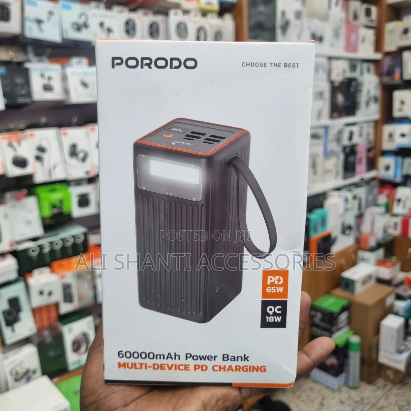 65w Porodo Power Bank 60000mah/Multi Device Pd Charger