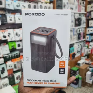 65w Porodo Power Bank 60000mah/Multi Device Pd Charger